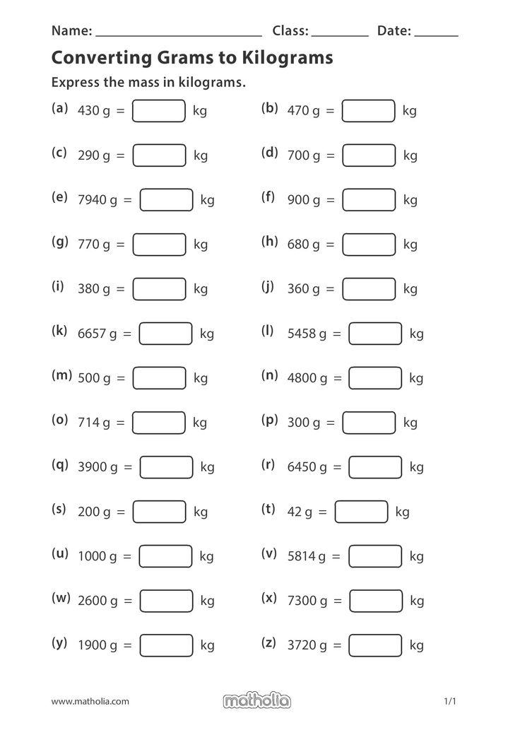 Converting Grams To Kilograms In 2020 Decimals Worksheets Play To